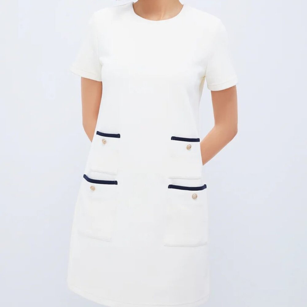 Tuckernuck Pearl White Short Sleeve Francoise Dress